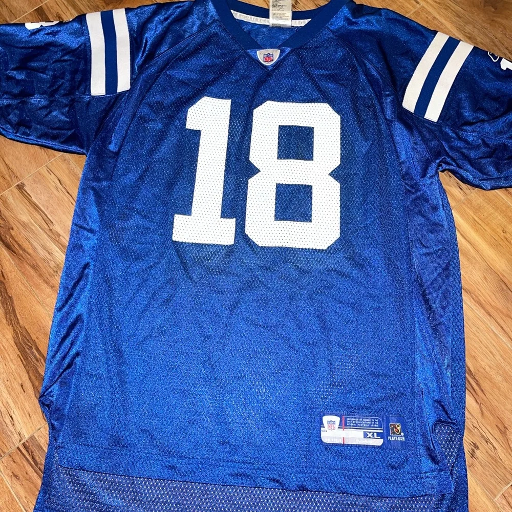 Football jersey kids Peyton Manning Colts #18 Reebok‎ vintage xl 18/20